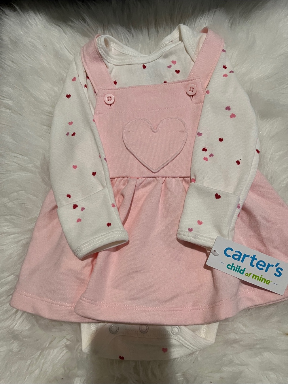 Kids pink dress with onesie